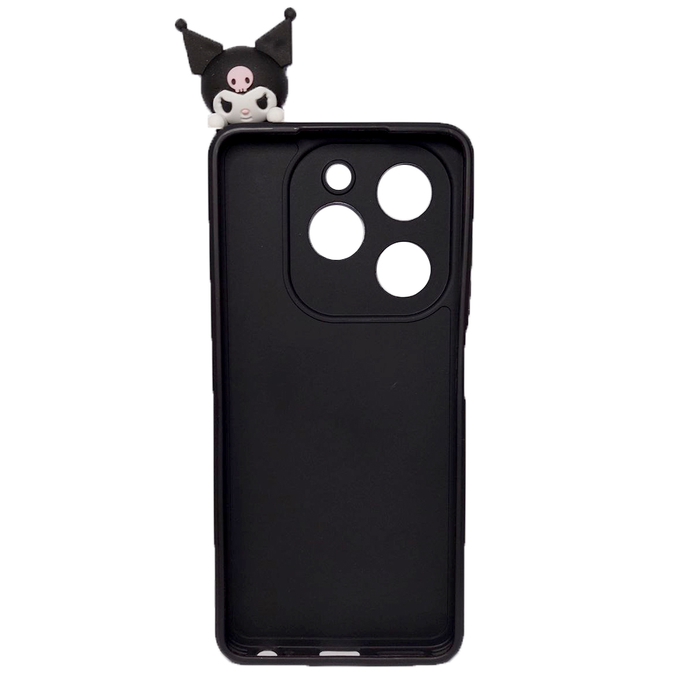 Чохол Kuromi для TECNO Spark Go 2024/Spark 20/Spark 20C/Infinix Smart 8/Hot 40i  (Black)-1